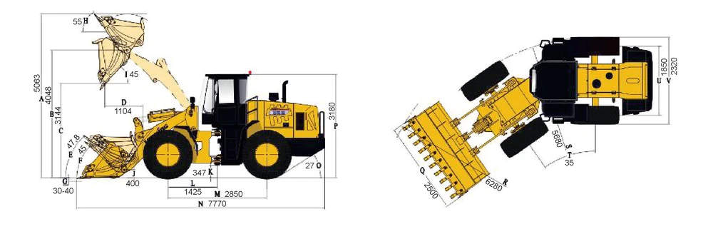 Схема Фронтальный погрузчик LONKING CDM835