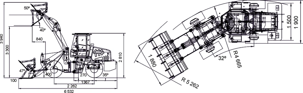 Схема Фронтальный погрузчик LONKING CDM926N