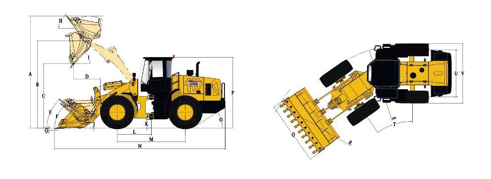 Схема Фронтальный погрузчик LONKING LG833N