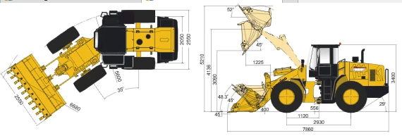 Схема Фронтальный погрузчик LONKING CDM853N