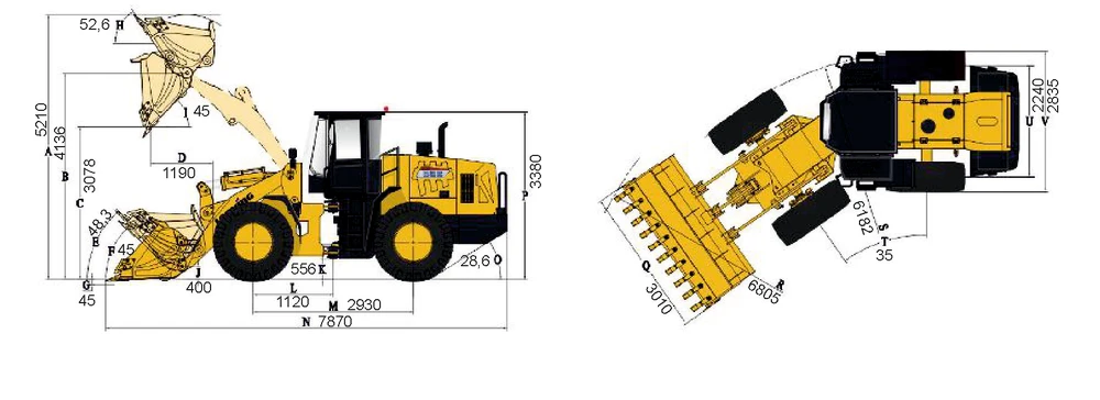 Схема Фронтальный погрузчик LONKING CDM853