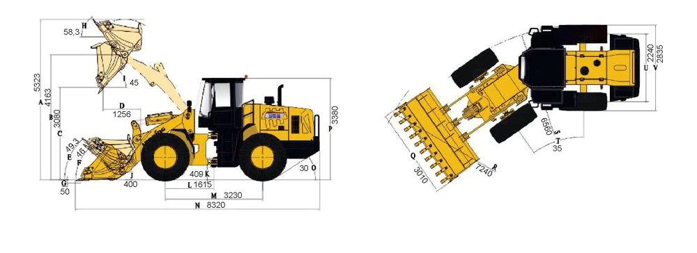 Схема Фронтальный погрузчик LONKING CDM856