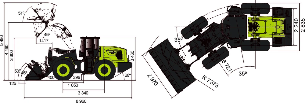 Схема Электропогрузчик фронтальный Lonking LG856H-E